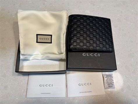 gucci bi-fold wallet gu|Gucci bifold wallet microguccissima.